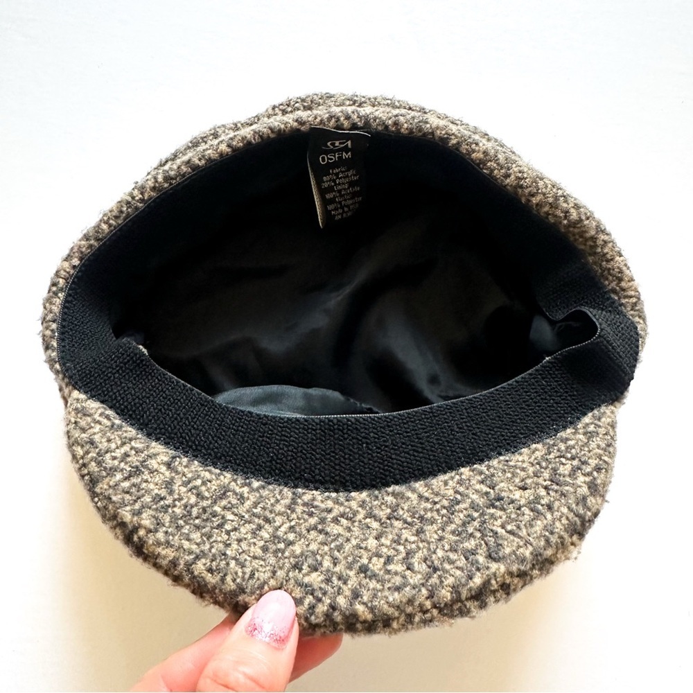 SFA Saks Fifth Avenue Brown-tone Newsboy Cap - Picture 5 of 8